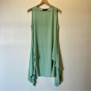 Sheer Flowy Sleeveless Dress in Mint